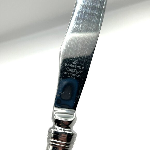 Kirk Stieff Williamsburg Royal Shell Stainless Flatware 18/8 Korea Dinner Knife - Picture 5 of 7
